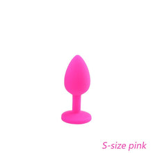 Load image into Gallery viewer, DOPAMONKEY Safe Silicone Butt Plug With Crystal Jewelry Anal Plug Vaginal Plug Sex Toys For Woman Men Anal Dilator Toys for Gay
