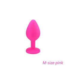 Load image into Gallery viewer, DOPAMONKEY Safe Silicone Butt Plug With Crystal Jewelry Anal Plug Vaginal Plug Sex Toys For Woman Men Anal Dilator Toys for Gay