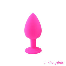 Load image into Gallery viewer, DOPAMONKEY Safe Silicone Butt Plug With Crystal Jewelry Anal Plug Vaginal Plug Sex Toys For Woman Men Anal Dilator Toys for Gay