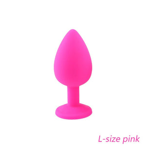 DOPAMONKEY Safe Silicone Butt Plug With Crystal Jewelry Anal Plug Vaginal Plug Sex Toys For Woman Men Anal Dilator Toys for Gay