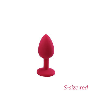 DOPAMONKEY Safe Silicone Butt Plug With Crystal Jewelry Anal Plug Vaginal Plug Sex Toys For Woman Men Anal Dilator Toys for Gay