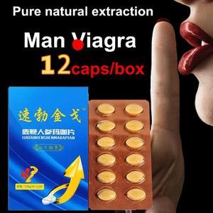 12 Pills/Box Male Viagra Enhancement Sex Products Can Promote Rapid Erection Of Men Penis And Prolong Sex Time Stimulate Orgasm